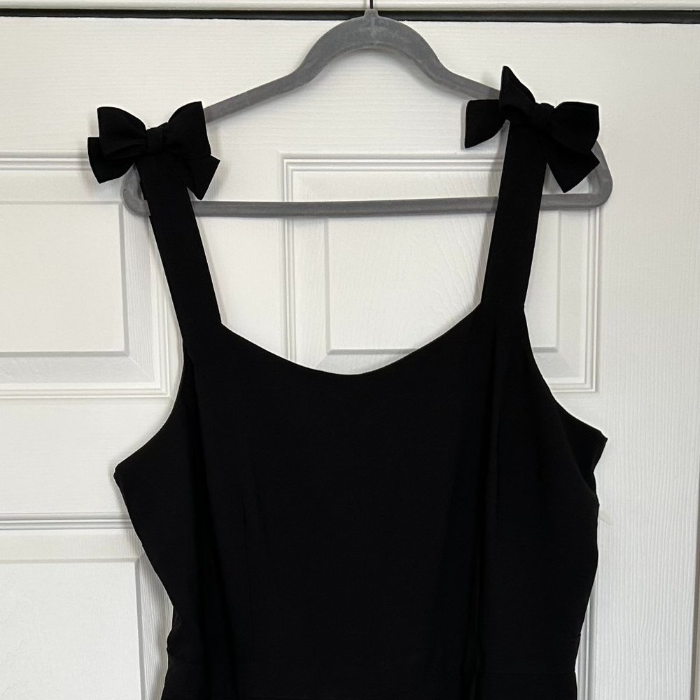 Loft Outlet, Bow Jumpsuit, Size 16, Black